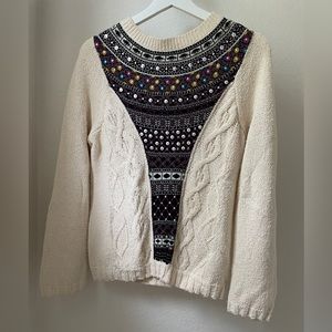 Anthropologie Angel of the North Sweater